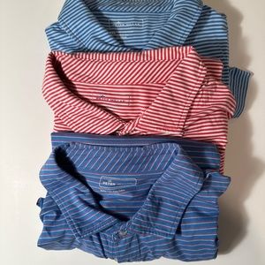 Three Peter Millar 100% Cotton XXL Polo Shirts